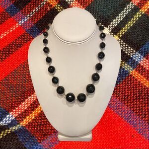 Vintage Glass Faceted Beads Necklace